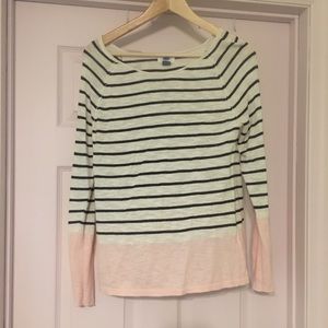 Striped Old Navy light knit top